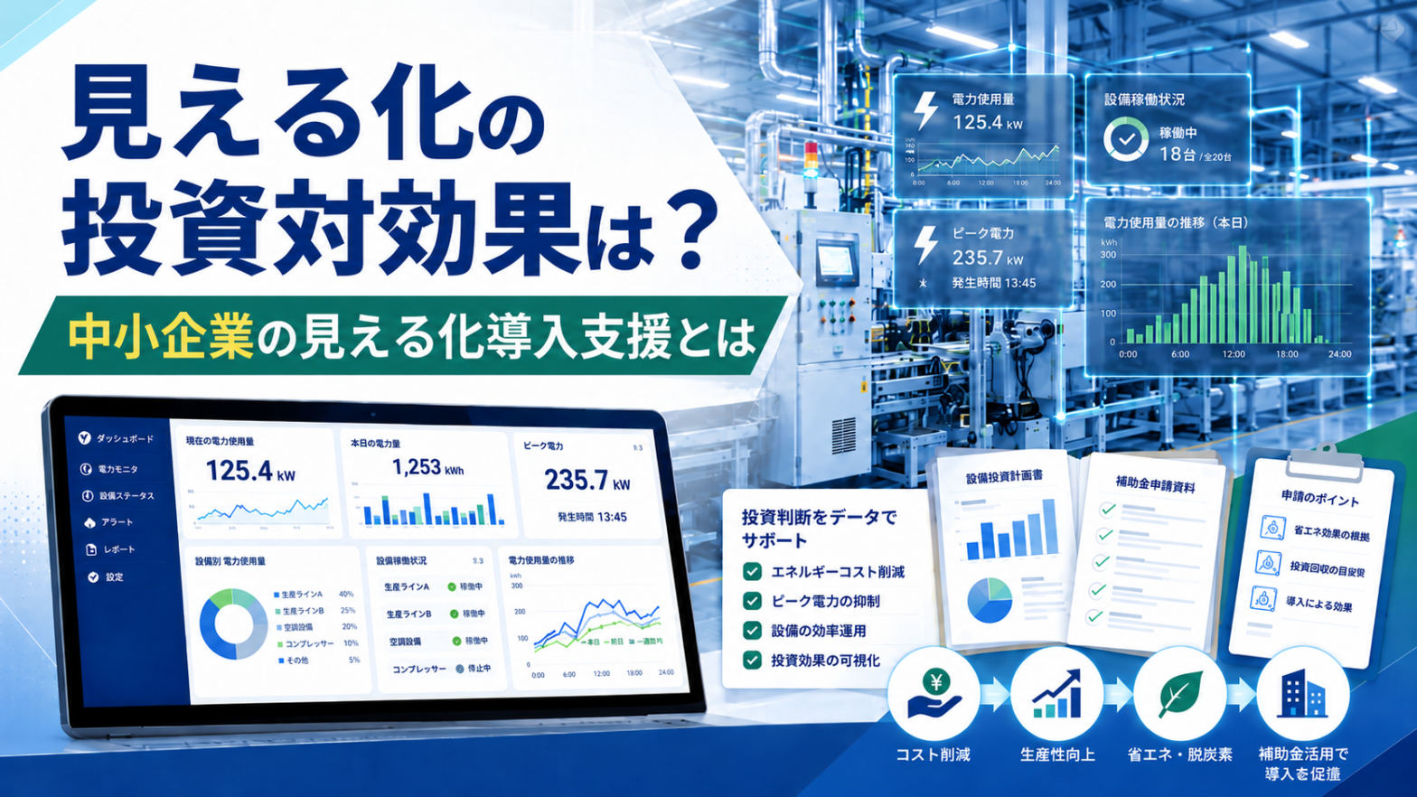 見える化ダッシュボード画像イメージ